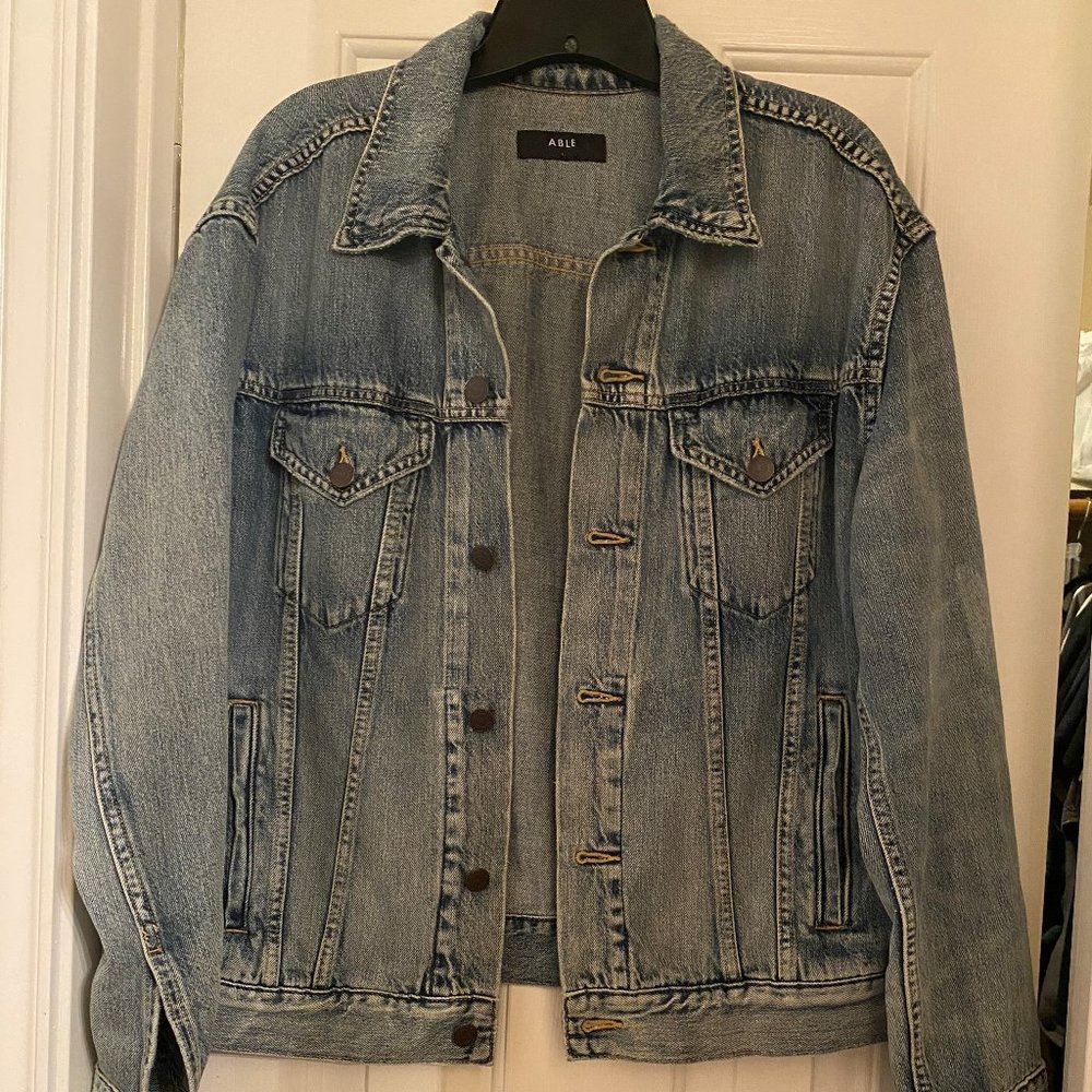 Able The Merly Denim Jacket - Clean Wash